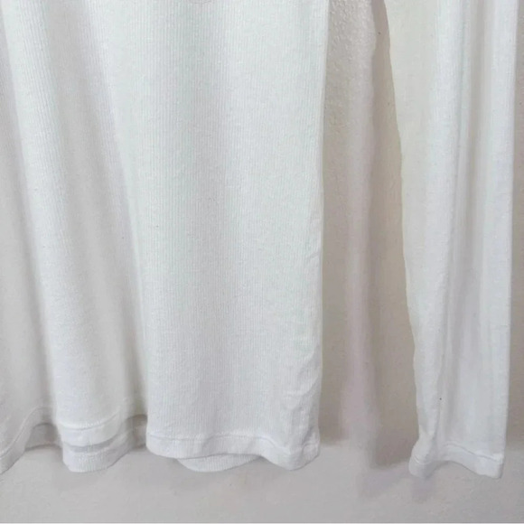 Aritzia Wilfred Ivory Mock Neck  Ribbed Buswell Tshirt - Picture 6 of 13
